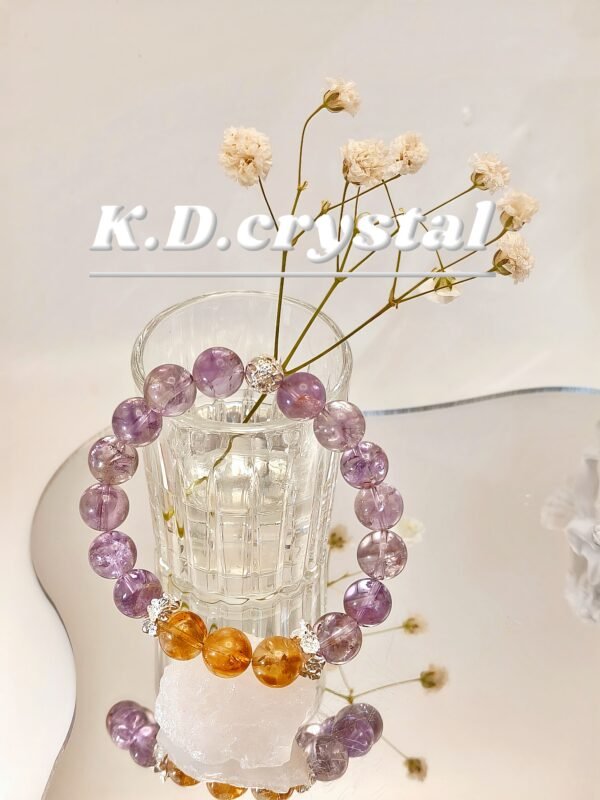 Purple Ace Crystal Bracelet