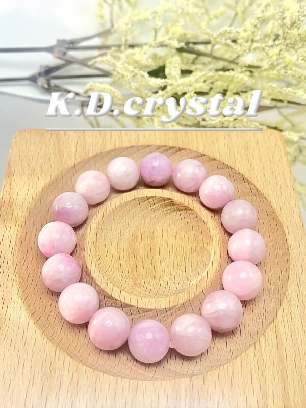 Purple lithium pyroxene crystal bracelet