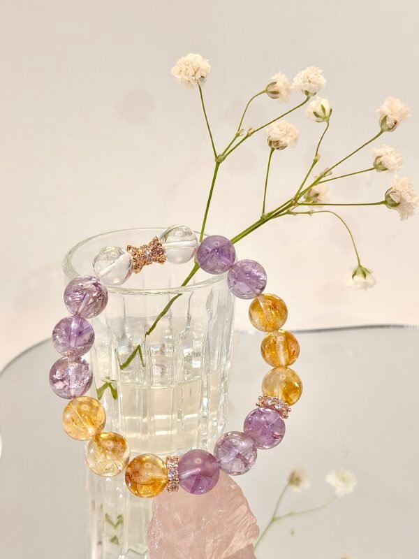 Purple Ace Crystal Bracelet