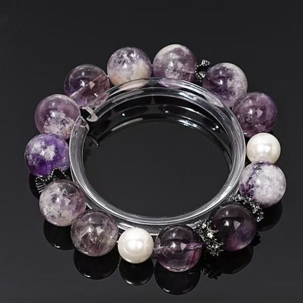 Purple rabbit hair crystal