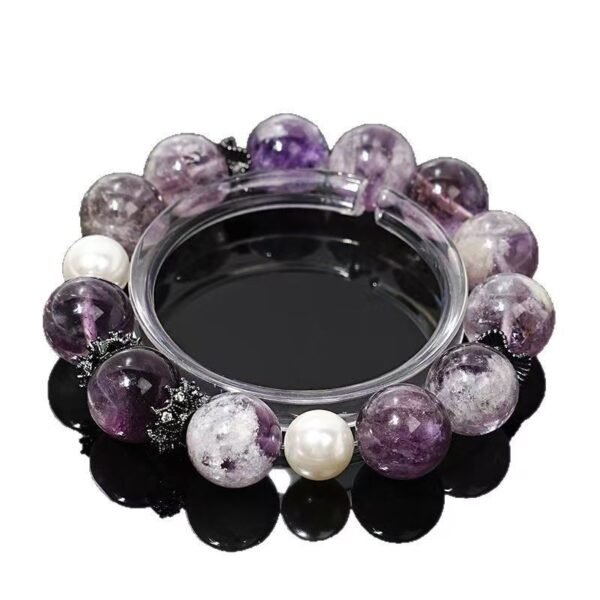 Purple rabbit hair crystal