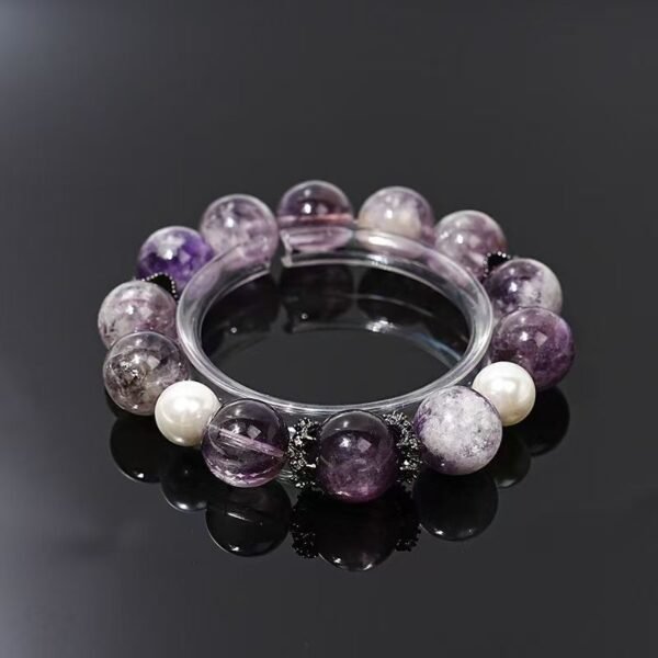 Purple rabbit hair crystal